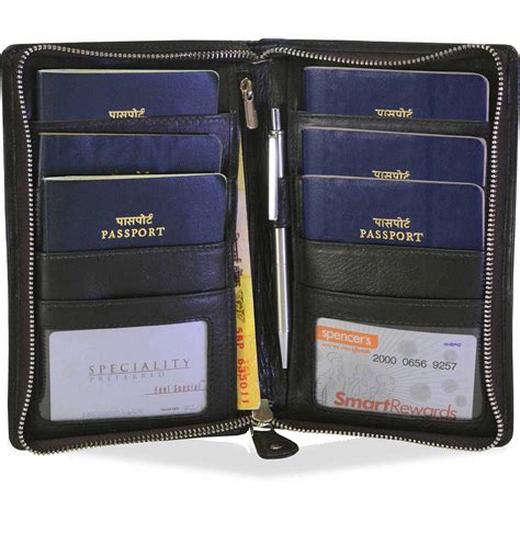 rfid passport and card holder|genuine leather passport holders.